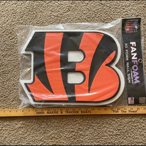 New NFL Cincinnati Bengals foam wall sign - Picture 1 of 3